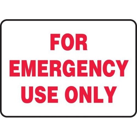 SAFETY SIGN FOR EMERGENCY USE ONLY MFSD999VA